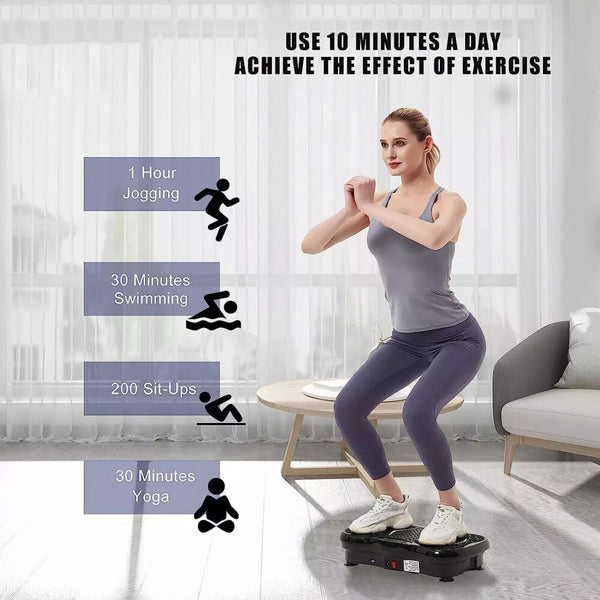 Vibration Plate Power Body Shaker Vibrating Machine Massager Platform Exercise