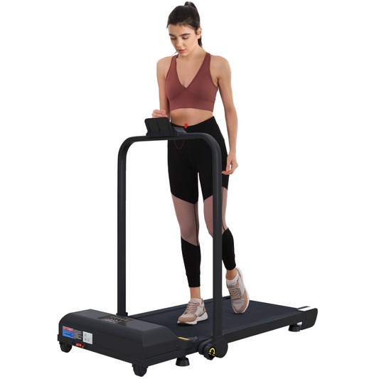 HOMCOM 2.5HP Folding Treadmill Walking Pad with Remote Control, 1-10KM/H.