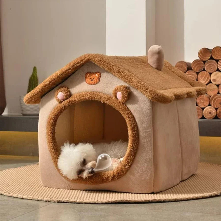 Cozy Foldable Pet House – Instant Comfort & Safe Space for Your Pet