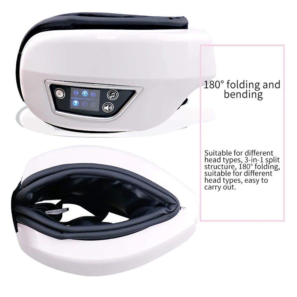 Heated Eye Massager Mask | Air Compression, Bluetooth Music & Rechargeable Design