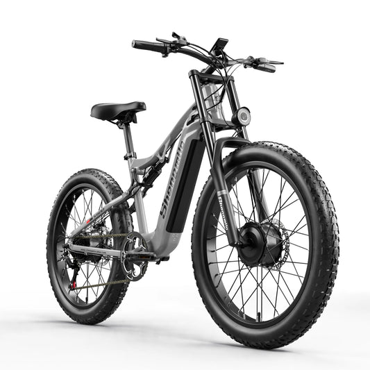 S600 Adult Electric Bicycle, 1000W*2 Motor, 48V840WH Battery, 26-Inch Fat Tire Mountain Electric Bic