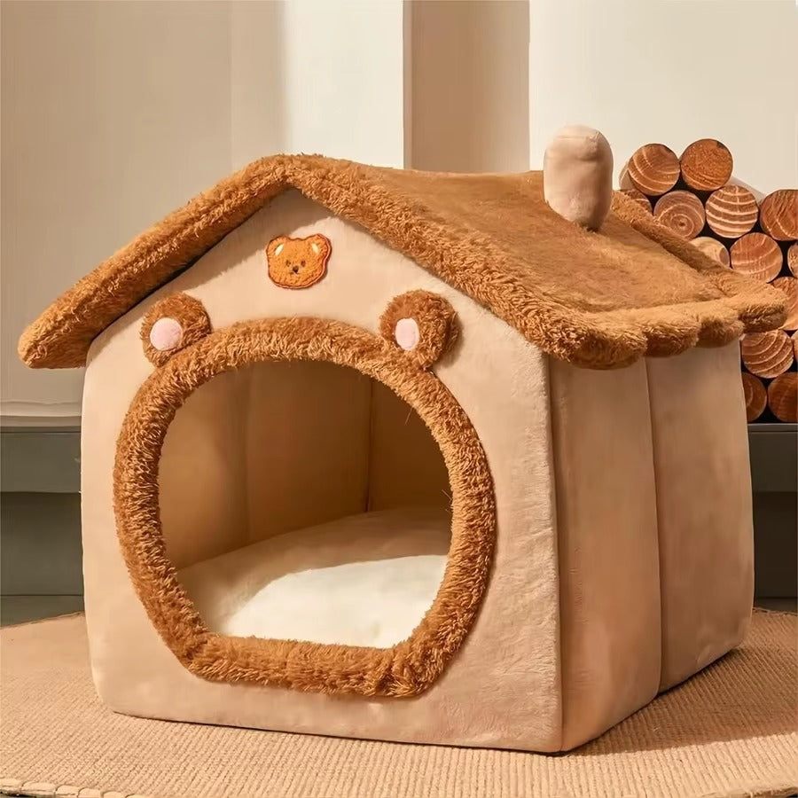 Cozy Foldable Pet House – Instant Comfort & Safe Space for Your Pet