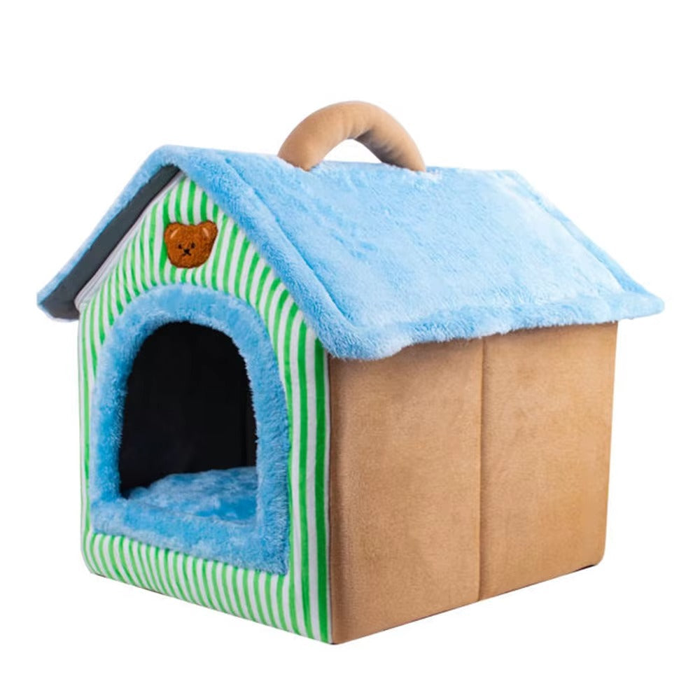 Cozy Foldable Pet House – Instant Comfort & Safe Space for Your Pet